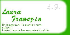 laura franczia business card